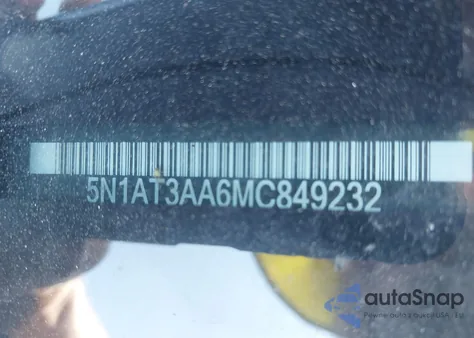 2021 Nissan Rogue S Fwd из США, поврежденный, VIN 5N1AT3AA6MC849232